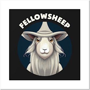 Fellowsheep - Wizard Sheep - Fantasy Funny Posters and Art